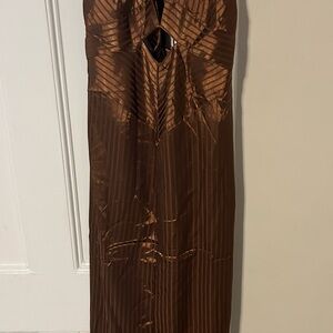 12th Tribe Brown Maxi Dress